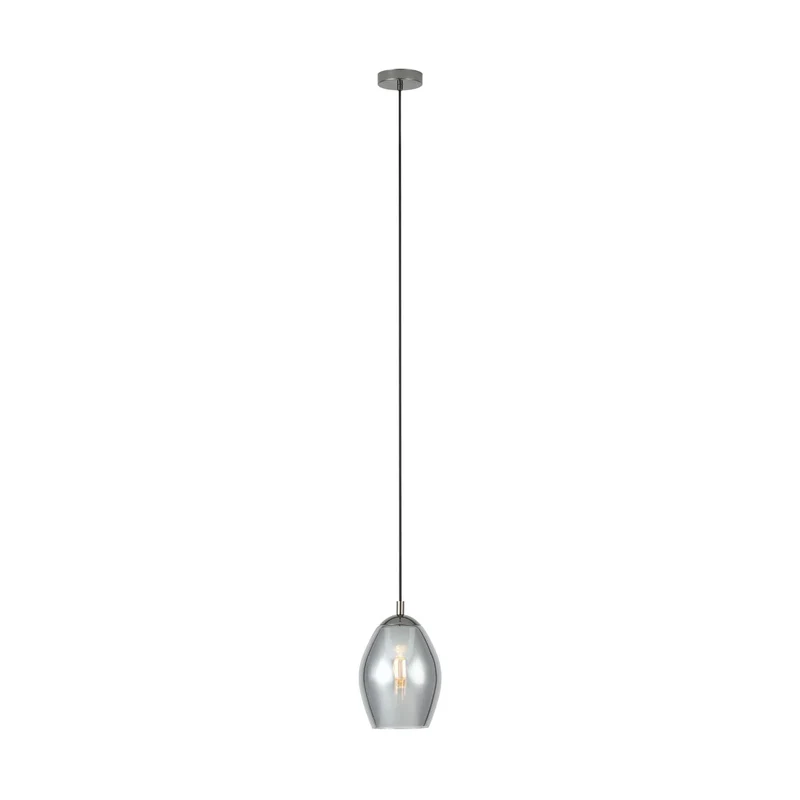 EGLO Estanys Lámpara de techo colgante acero vidrio vaporizado nickel-negro negro 39564