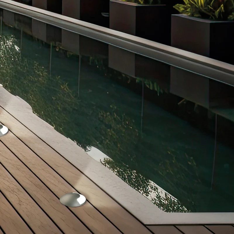 ACB Indus Foco empotrable exterior jardín suelo LED GU10 8W IP67 aluminio E2065080IN