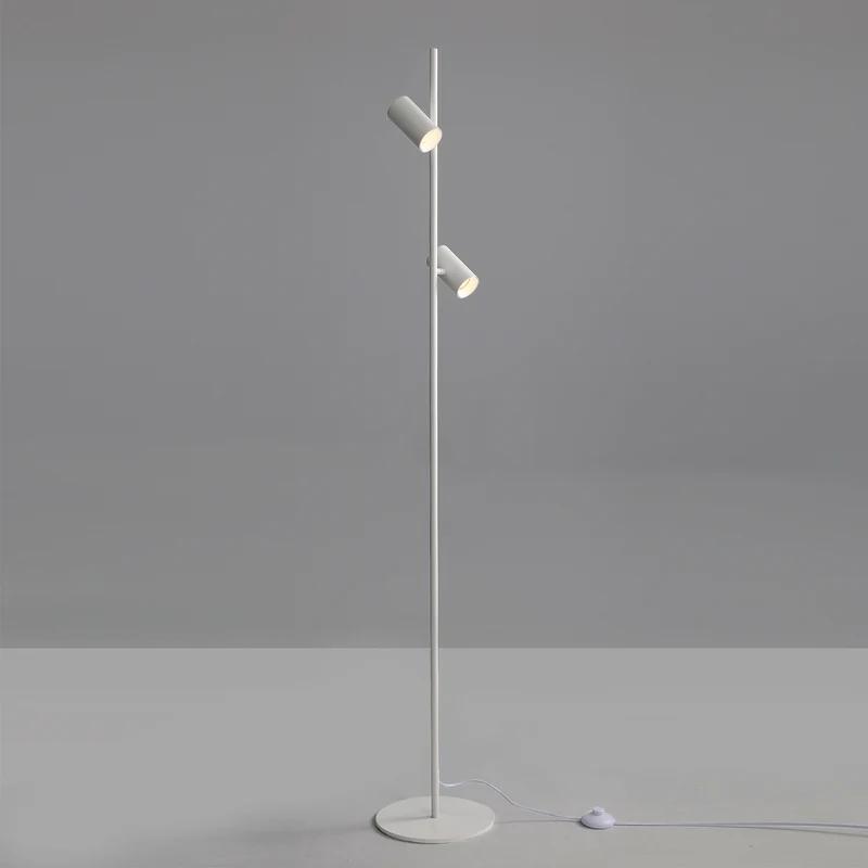 ACB Gina Lámpara de pie LED orientable blanco texturado 3874 GU10 2x8W H3874080B