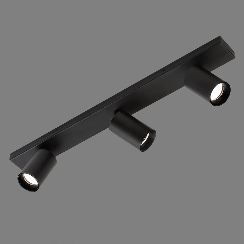 ACB Gina Plafón LED Negro GU10 3x8W Orientable P3874R30N