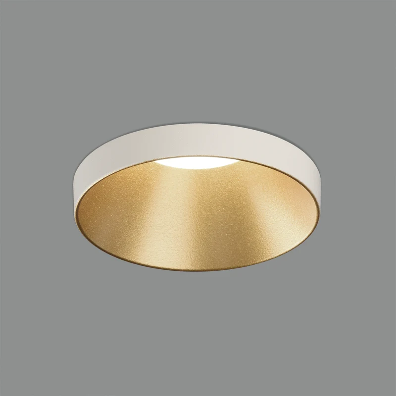 ACB Einar empotrable LED GU10 8W blanco texturado oro técnico P35581BOT