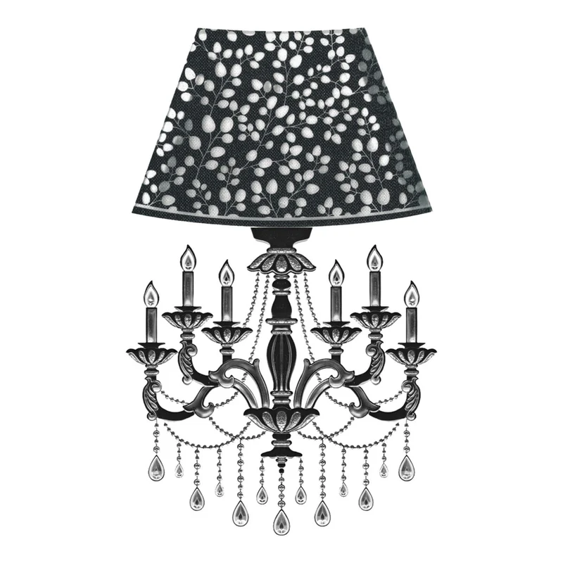 Art.9481 Calcomanía Lámpara De Pared Con Luz 27x17.5cm 1pz