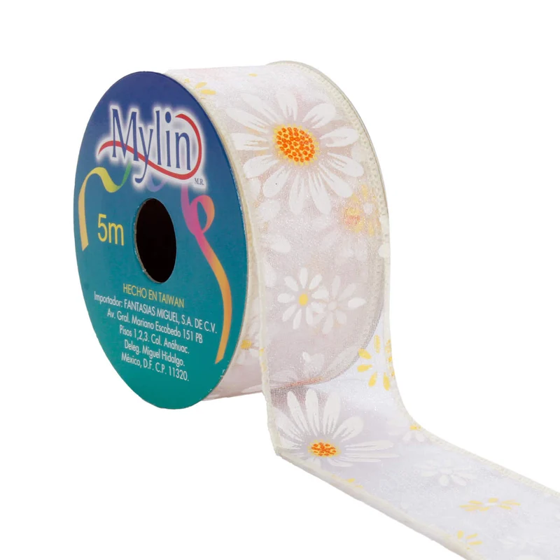 Art.8274 Listón Organza Margarita 38mm 5m