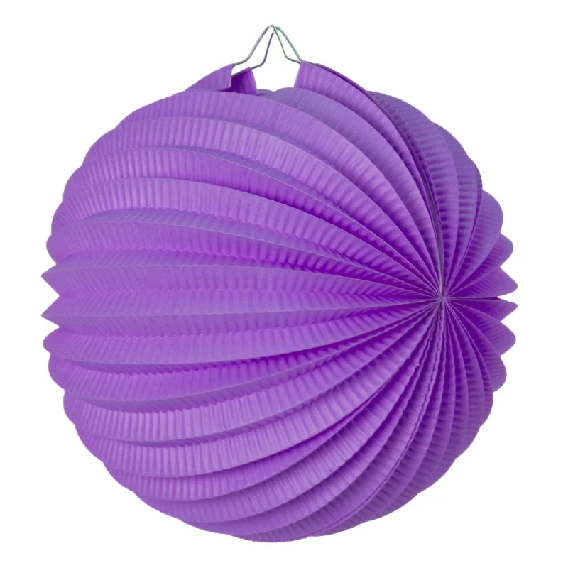 Lanterna de papel roxo