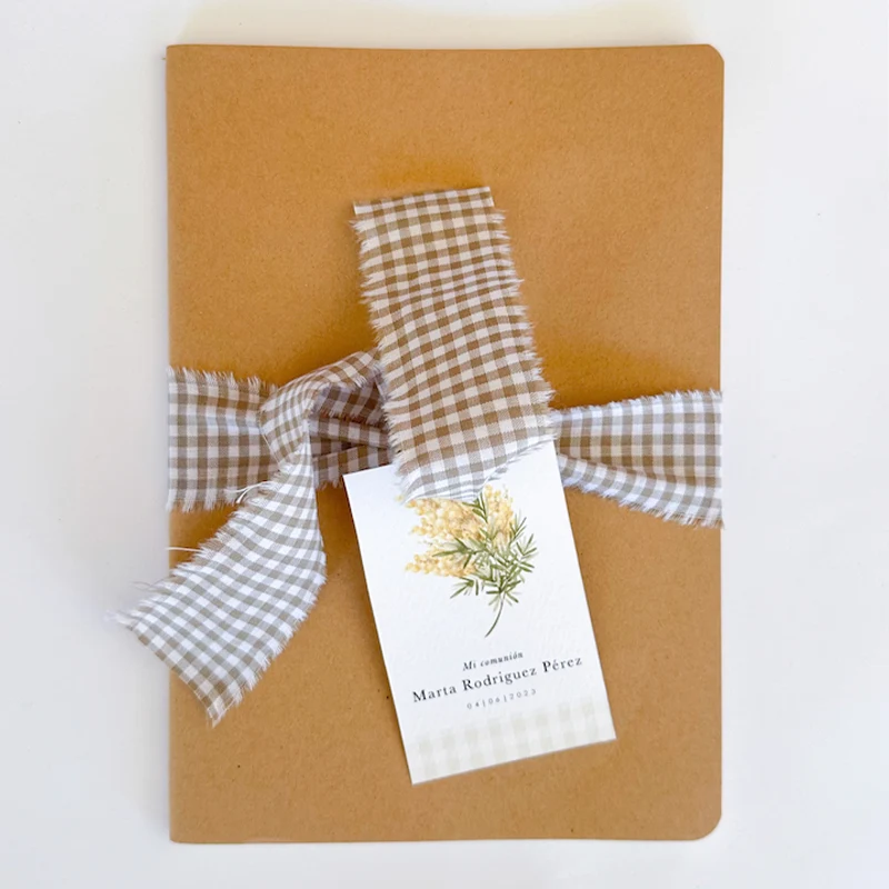 Libreta eco personalizada Mimosa / 6 uds.