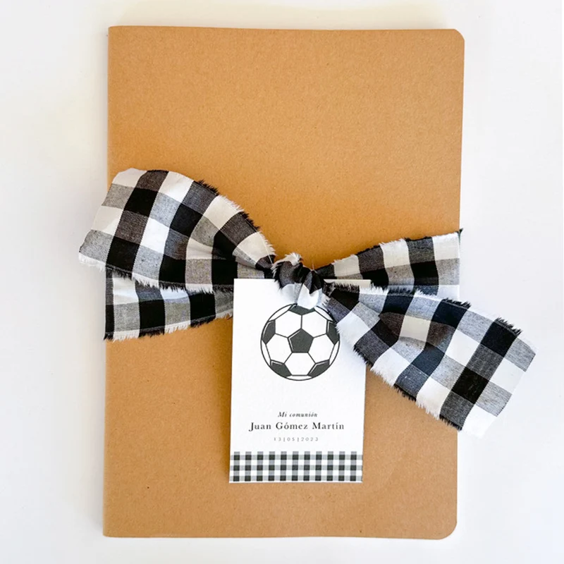 Libreta eco personalizada Fútbol / 6 uds.