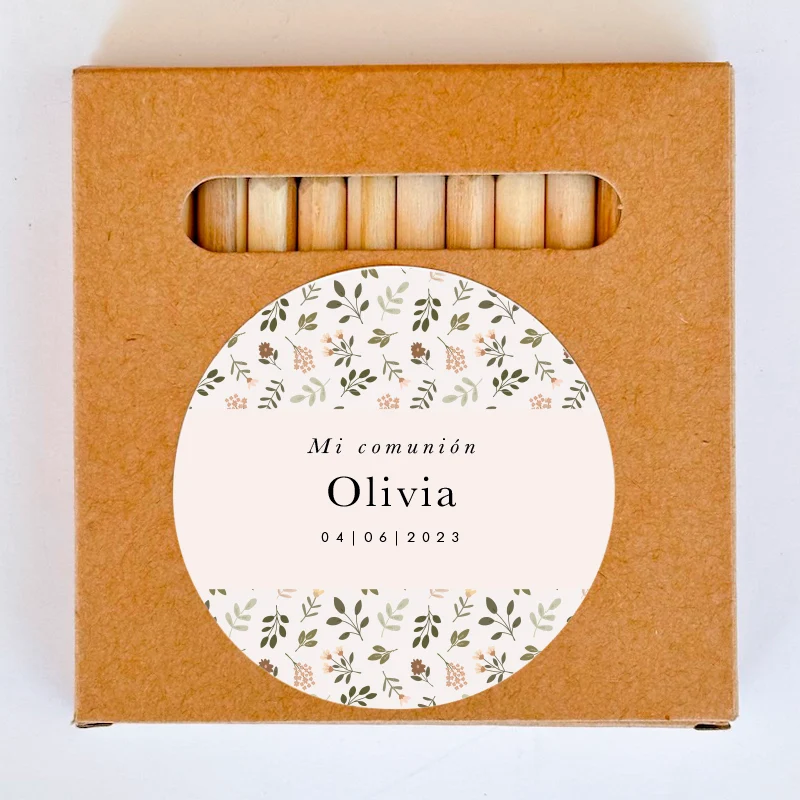 Cajita lápices personalizada Wildflower