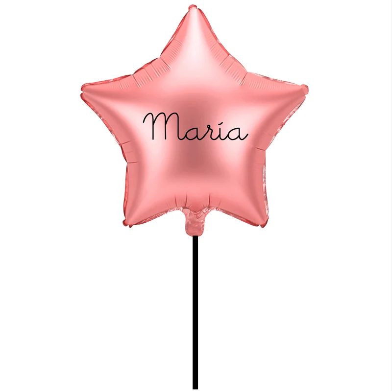 Globo estrella rose hinchado cinta tela WOW BOX