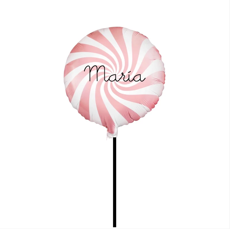 Globo caramelo rosa hinchado cinta tela WOW BOX