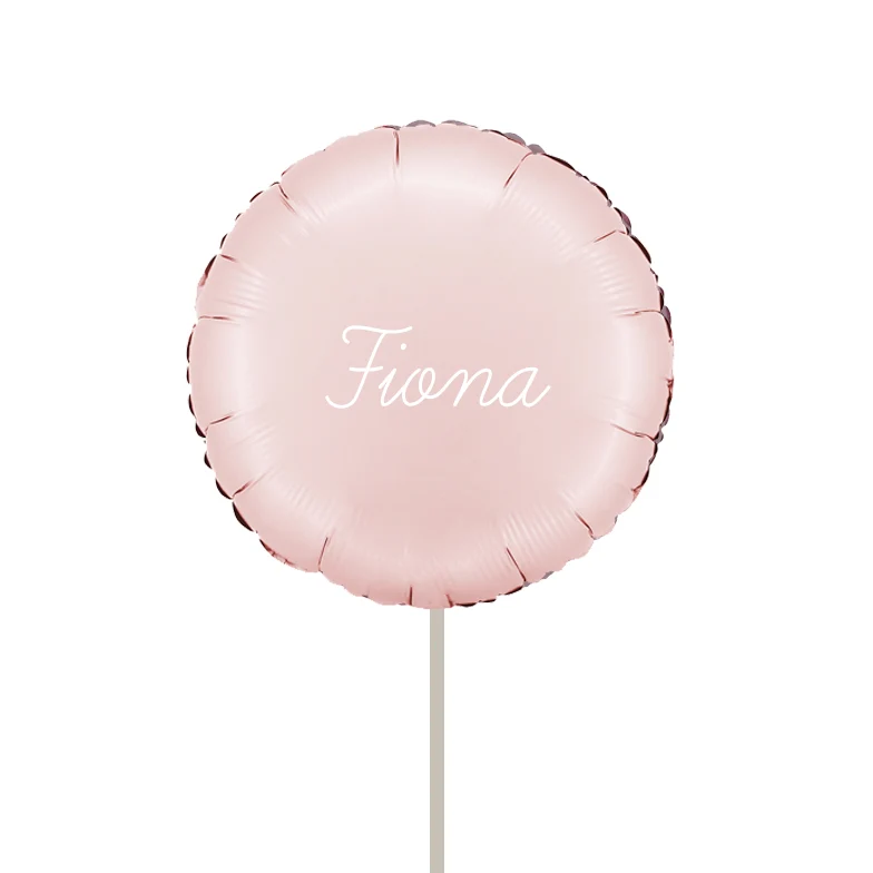 Globo rosa hinchado cinta tela WOW BOX