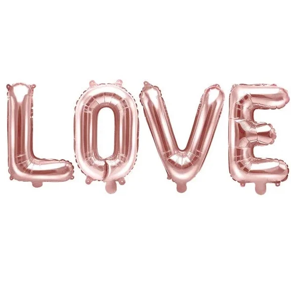 Globo LOVE Foil Rosegold