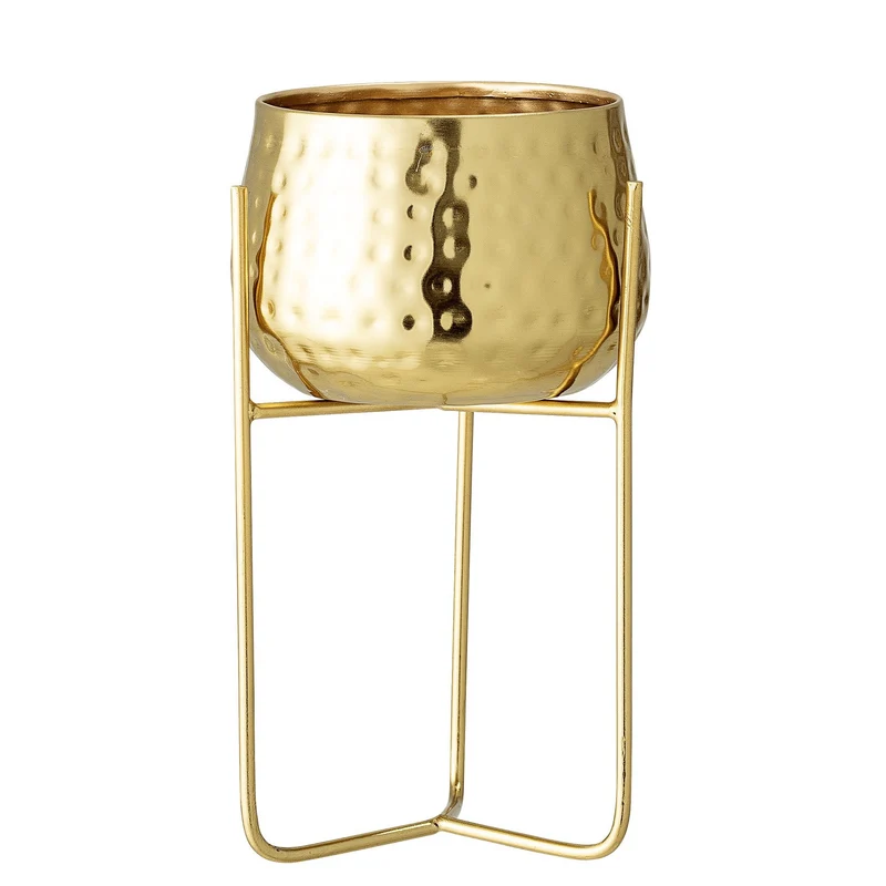 Macetero dorado Rusell