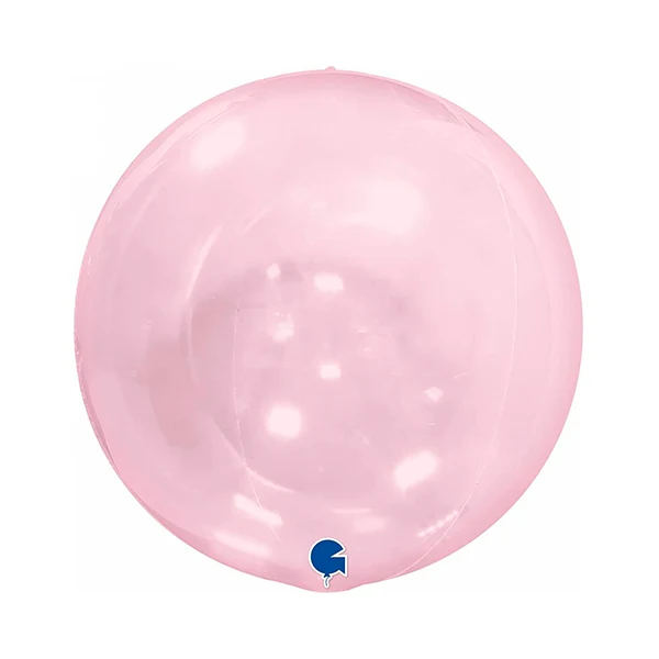 Globo Bubble transparente rosa 100% Bio