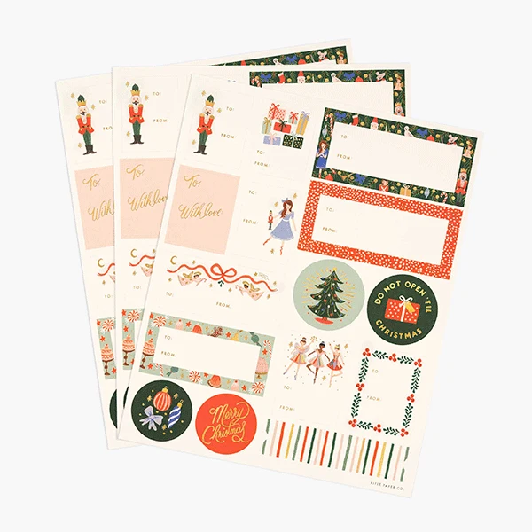 Autocolantes de oferta do quebra-nozes R. Paper & Co. / 45 pcs.
