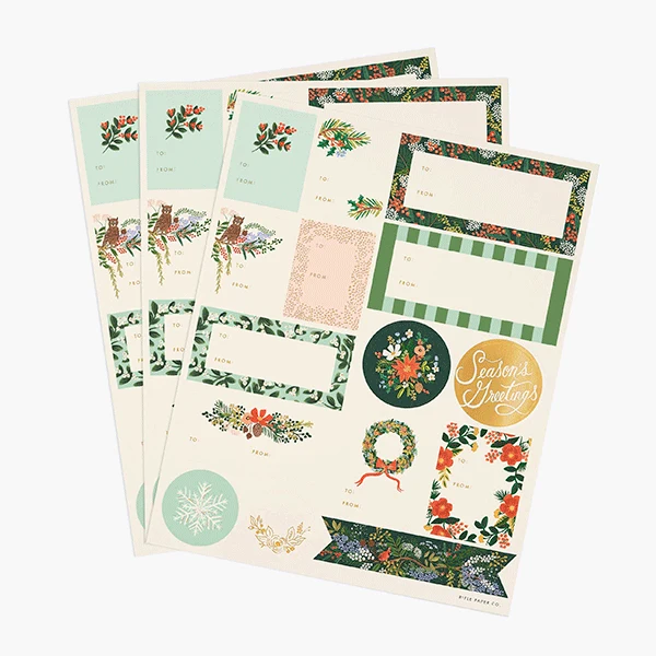 Autocolantes de oferta Winter Floral R. Paper & Co. / 45 pcs.