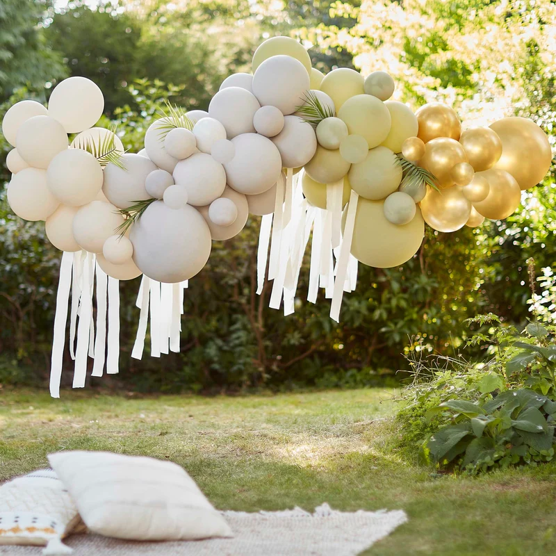 Kit DIY guirnalda globos Wild Chrome