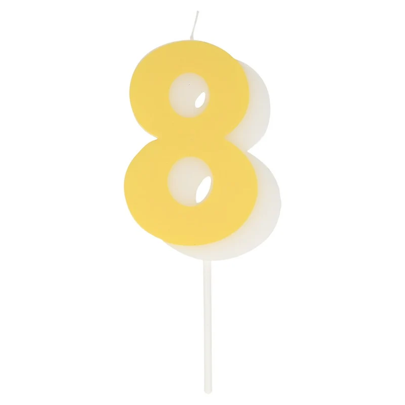 Vela número 8 neon
