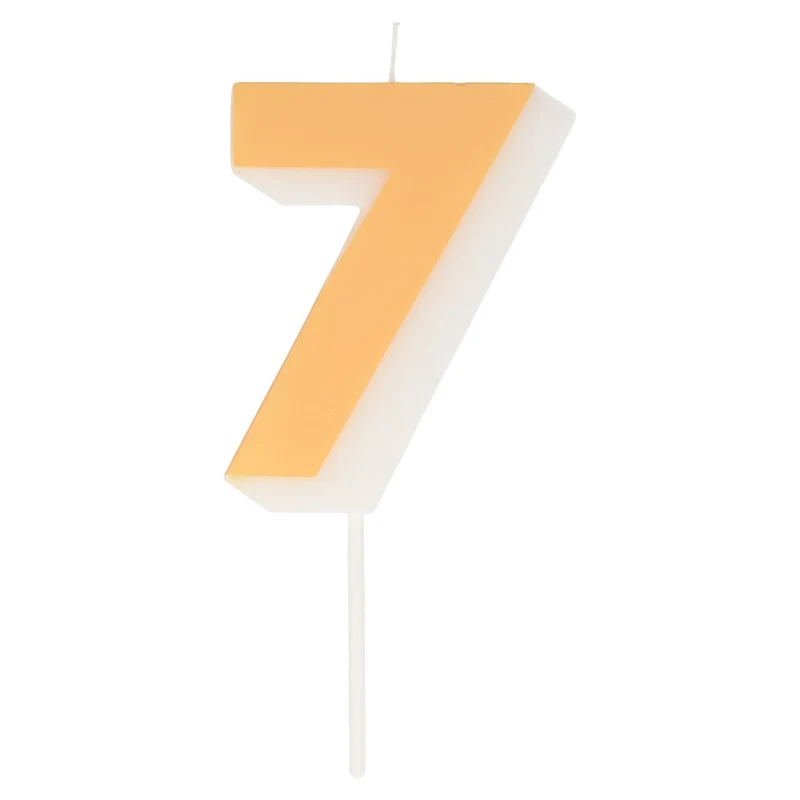 Vela número 7 neon