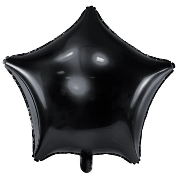 Globo Mylar estrella negro basic
