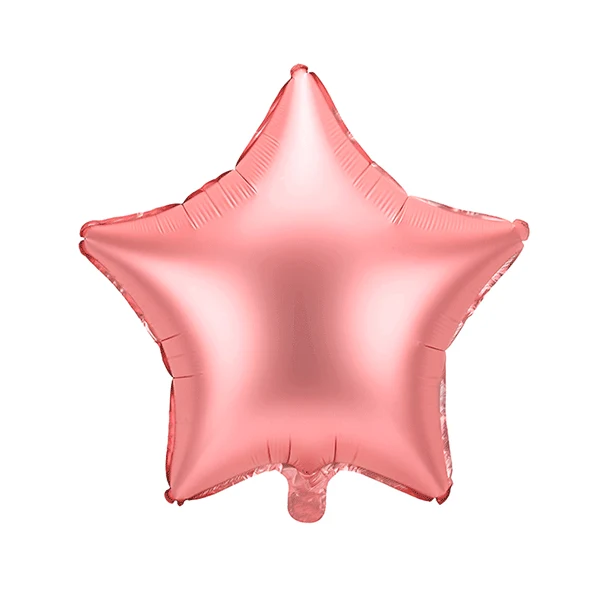 Globo foil estrella rosegold mate