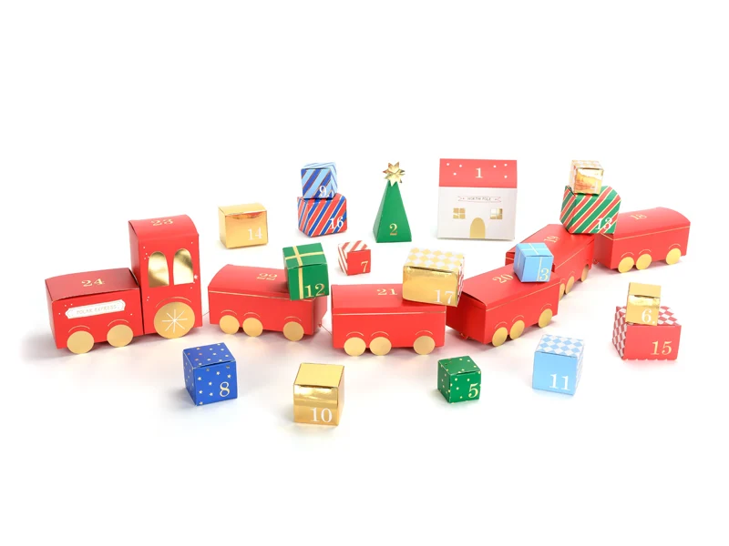 Calendario de Adviento Tren de Navidad DIY