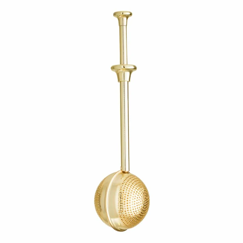 coador de chá bola dourada