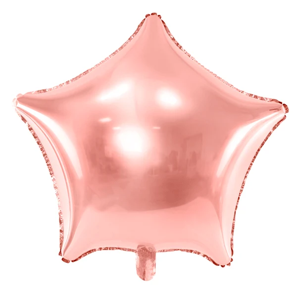 Globo foil estrella rose gold XL