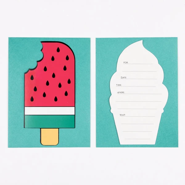 Invitación helados / 8 uds.