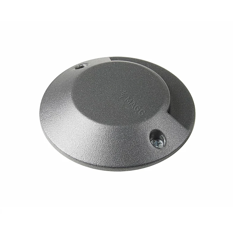 Luminaria piso exterior estacionamiento SIDE EMITTER 1S LED 2W luz cálida 2700K Gris L7350-610 Magg