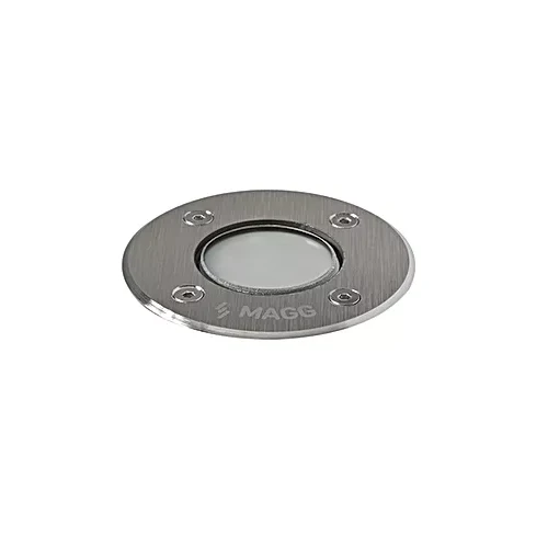 Luminaria piso exterior empotrar EP 60 ROUND SOFT 1W luz cálida 2700K Acero inoxidable L7303-910 Magg