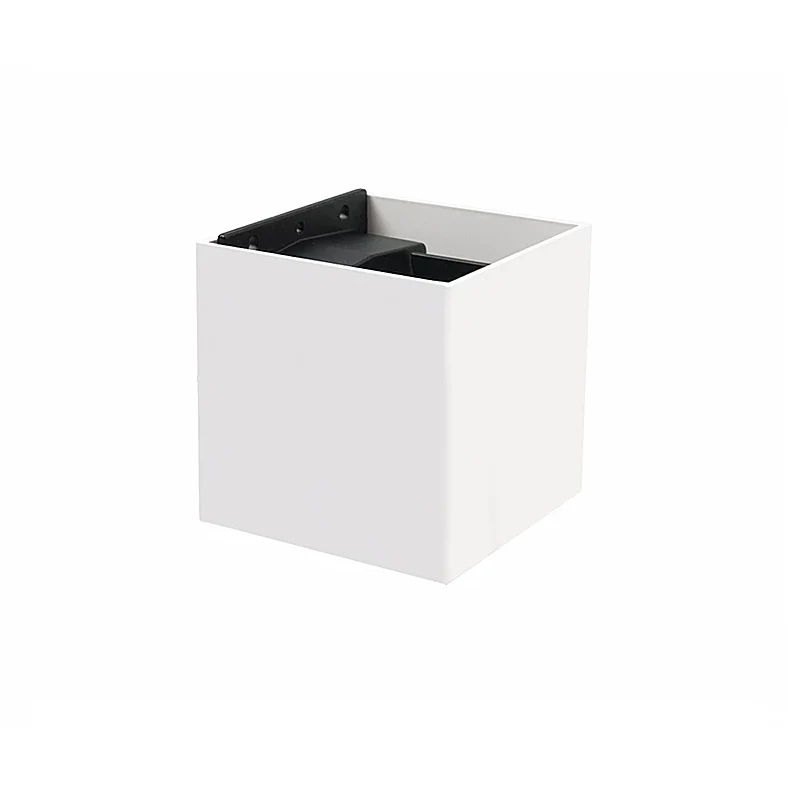 Lámpara muro wallwasher exterior CUBO A12 12W luz cálida 3000K Blanco L7117-1E0 Magg