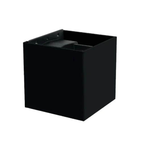 Lámpara muro wallwasher exterior CUBO A10 6.5W luz cálida 3000K Negro L7110-3E0 Magg