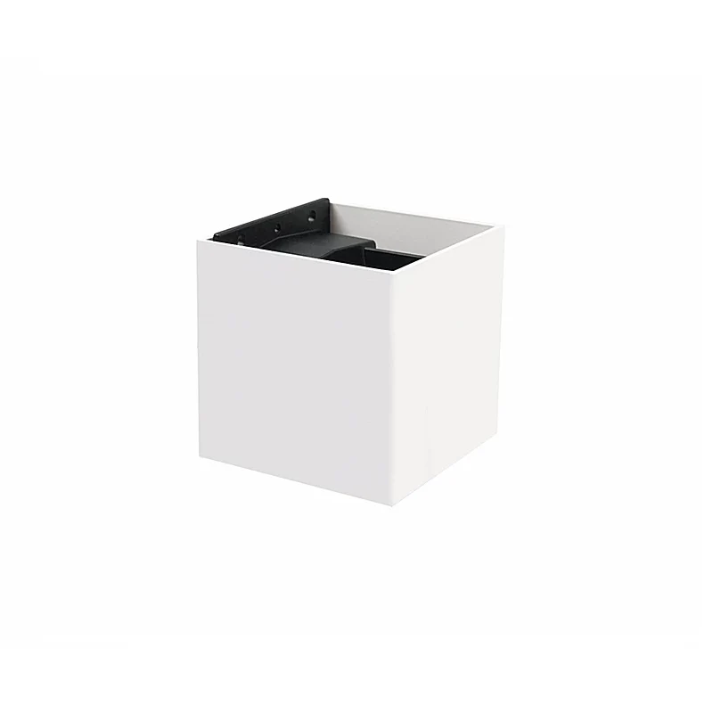 Lámpara muro wallwasher exterior CUBO A10 6.5W luz cálida 3000K Blanco L7110-1E0 Magg