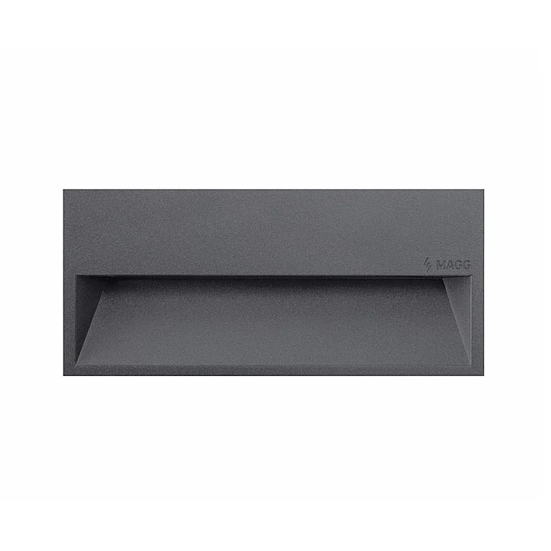 Lámpara muro exterior de cortesía SW 30 AL Empotrar 5W luz cálida 2700K Blanco L7017-610 Magg