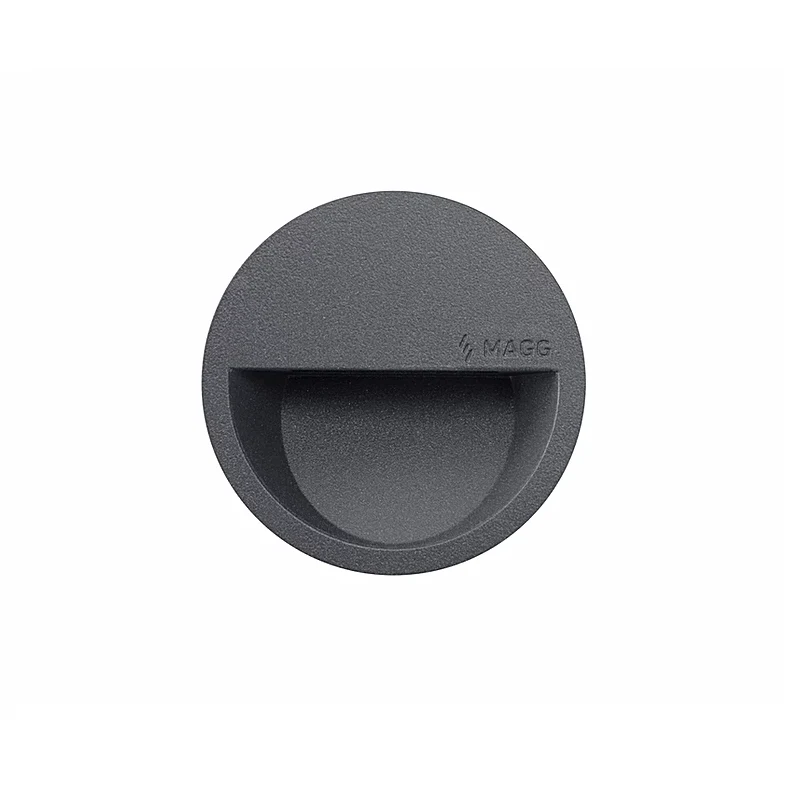 Lámpara muro exterior de cortesía SW 20 AL Empotrar 2W luz cálida 2700K Blanco L7019-610 Magg