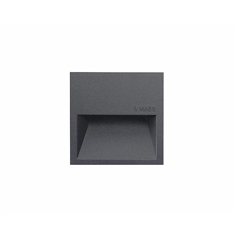 Lámpara muro exterior de cortesía SW 10 AL Empotrar 2W luz neutra 4000K Blanco L7020-6I0 Magg