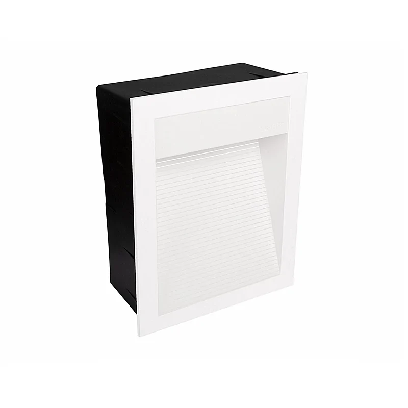 Lámpara muro exterior de cortesía SW 60 Empotrar 2W luz cálida 2700K Blanco L7006-110 Magg