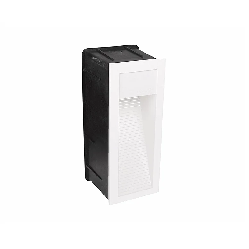 Lámpara muro exterior de cortesía SW 50 Empotrar 1.6W luz cálida 2700K Blanco L7005-110 Magg
