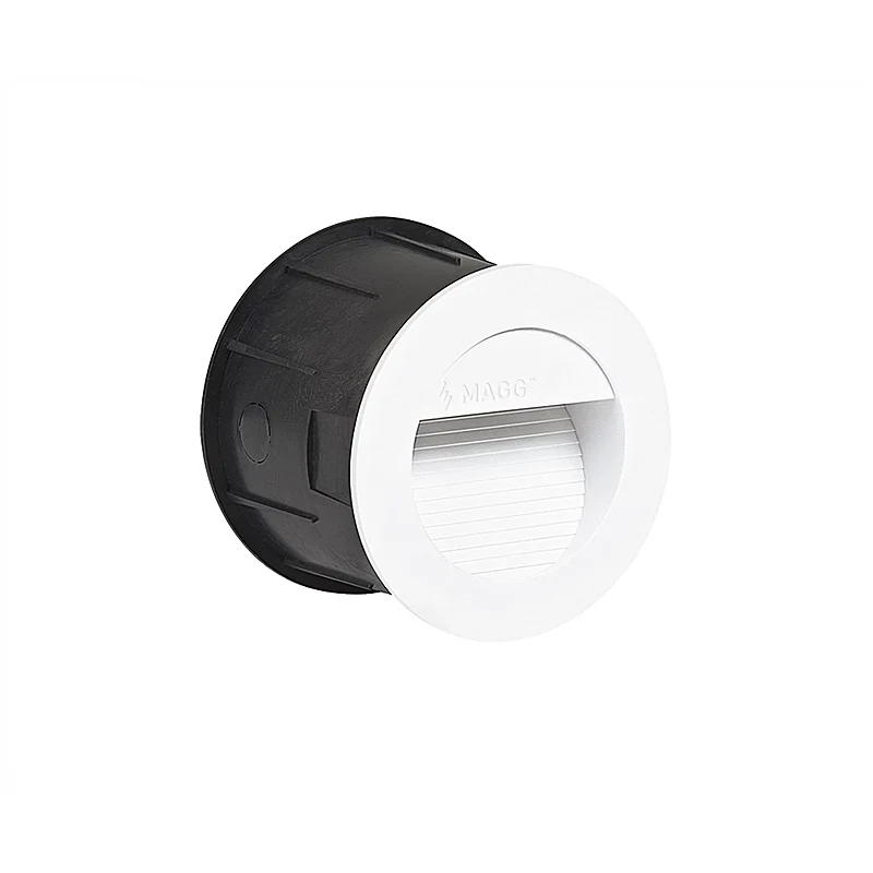 Lámpara muro exterior de cortesía SW 30 Empotrar 1.6W luz cálida 2700K Blanco L7003-1I0 Magg