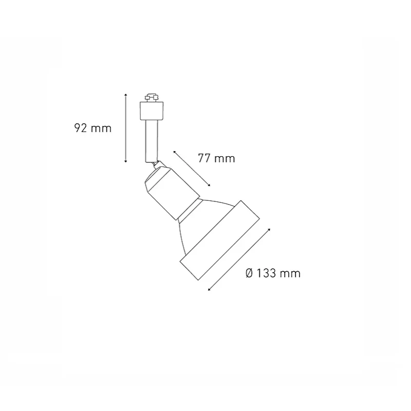 Luminaria dirigible LED a Riel SWING 38 R Blanco L1853-100 Magg