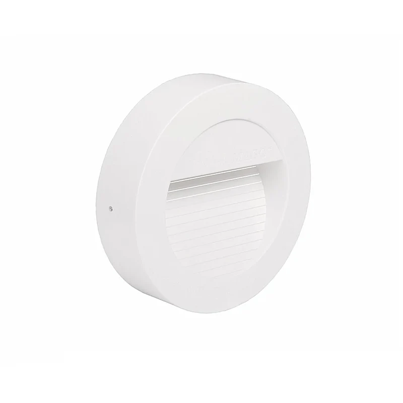 Lámpara muro exterior de cortesía SW 10 Sobreponer 1.6W luz cálida 2700K Blanco L7001-110 Magg