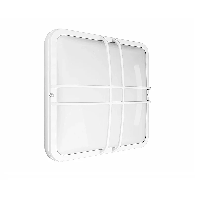 Luminaria arbotante LED sobreponer exterior CEILING LED 125 REJILLA SS 4W luz fría 6000K Blanco L5260-130 Magg