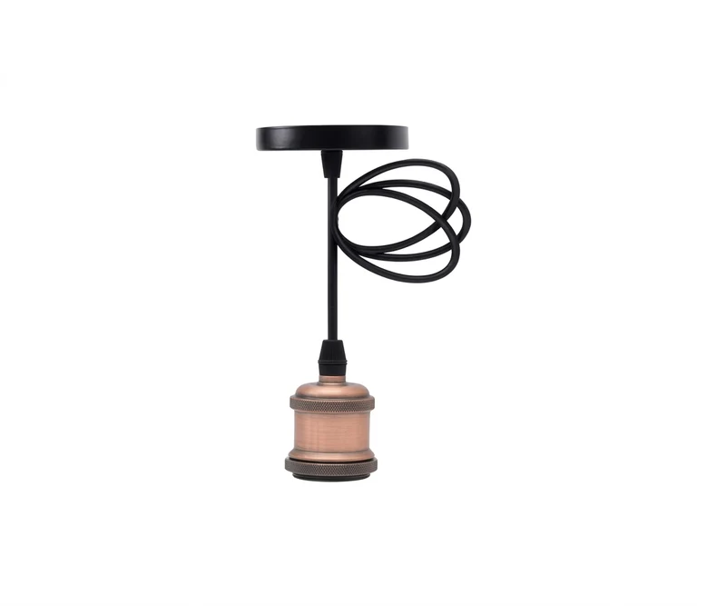 Lámpara Colgante Boquilla Estilo Vintage Industrial Cobre