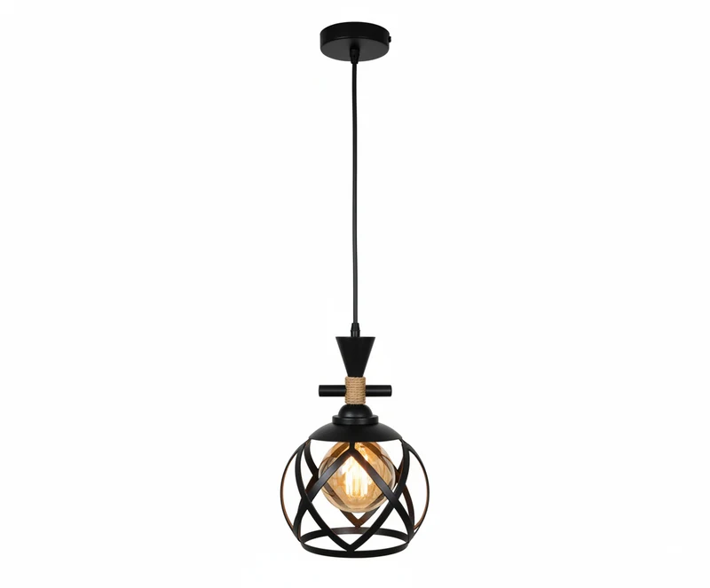 Lámpara Colgante Forja Natural Estilo Rústico Industrial