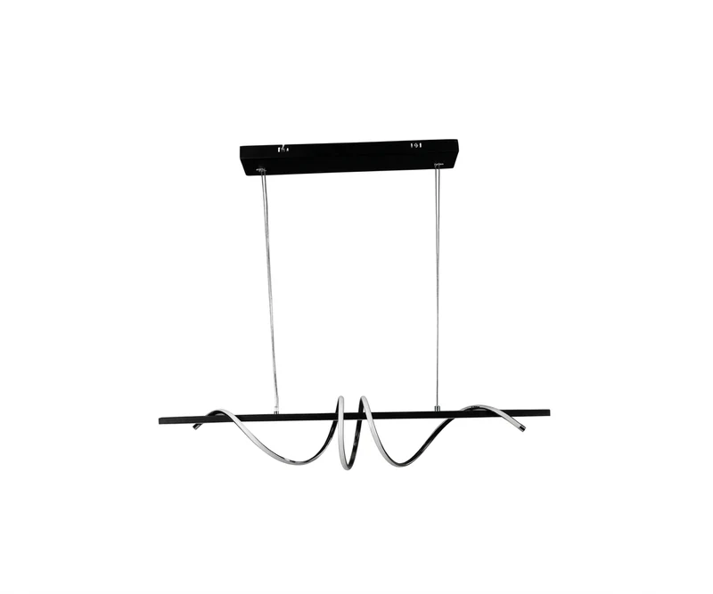 Lámpara Decorativa Colgante Espiral Horizontal Iluminación LED de Diseño Orgánico