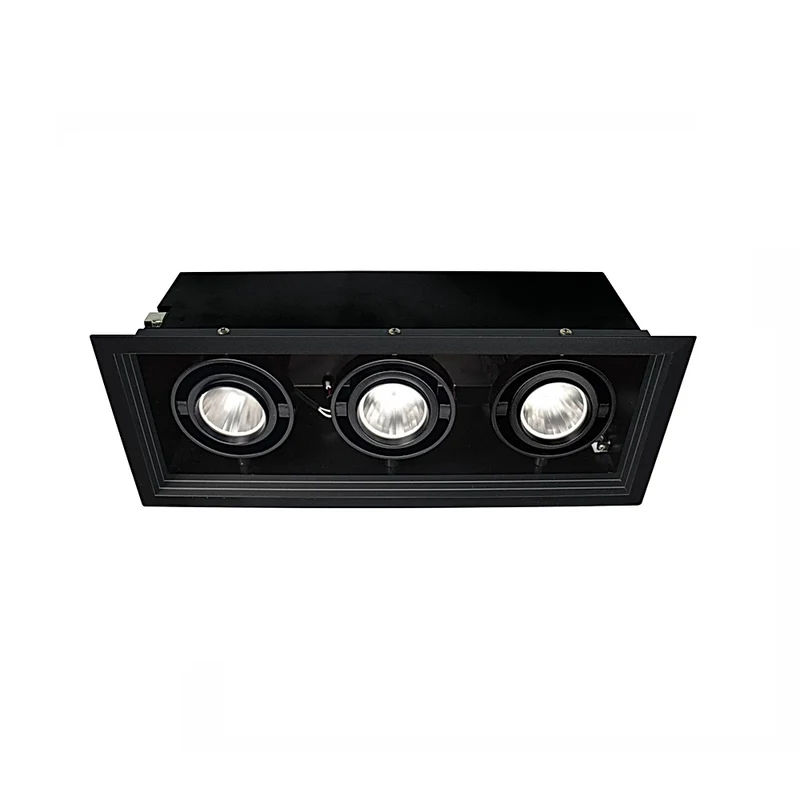 Luminario downlight LED POINTS AP III 25° 91.5W luz cálida 3000K Negro L5913-YEL Magg