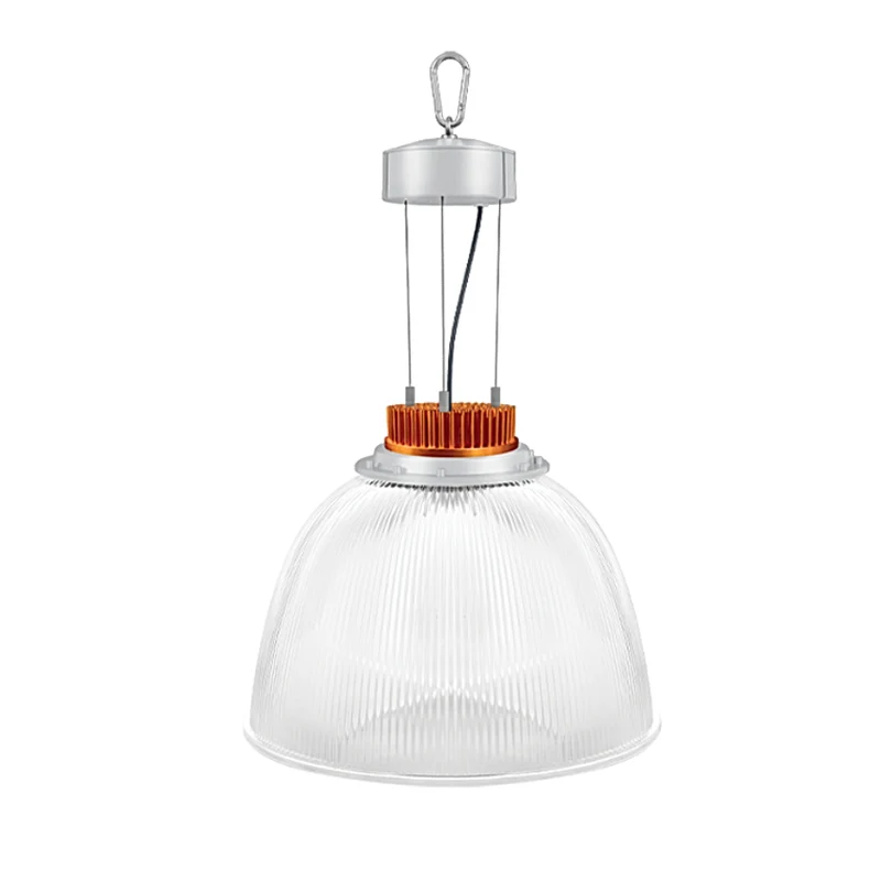 Luminaria LED colgante industrial CAMPANA 14/50 52W luz fría 6000K Naranja L5806-K30 Magg