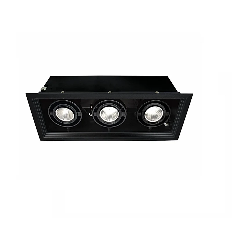 Luminario downlight LED POINTS MP III 15° 46.5W luz cálida 3000K Negro L5910-YEK Magg