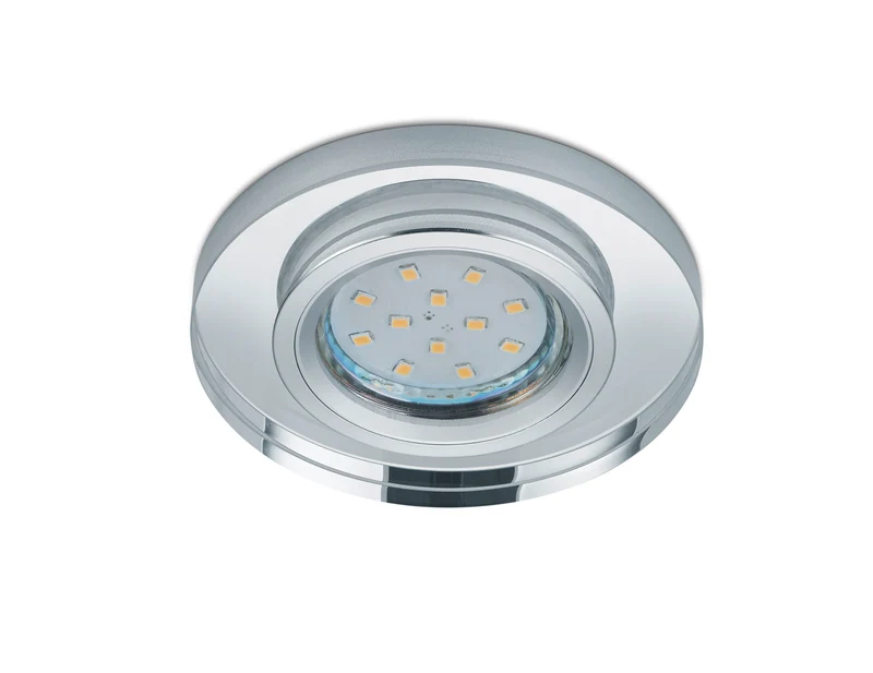 Downlight empotrable foco Trio Pirin cromo Ø9cm 652100152