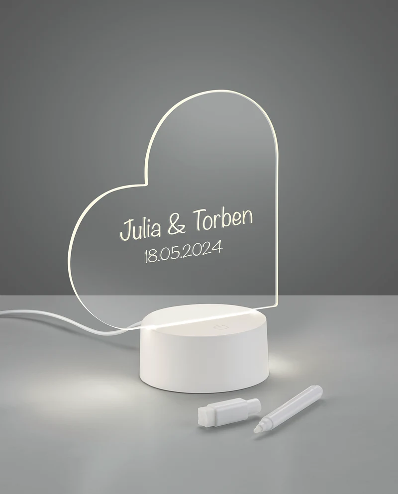 Lámpara de sobremesa Trio Amour LED blanco 3000K R53821101